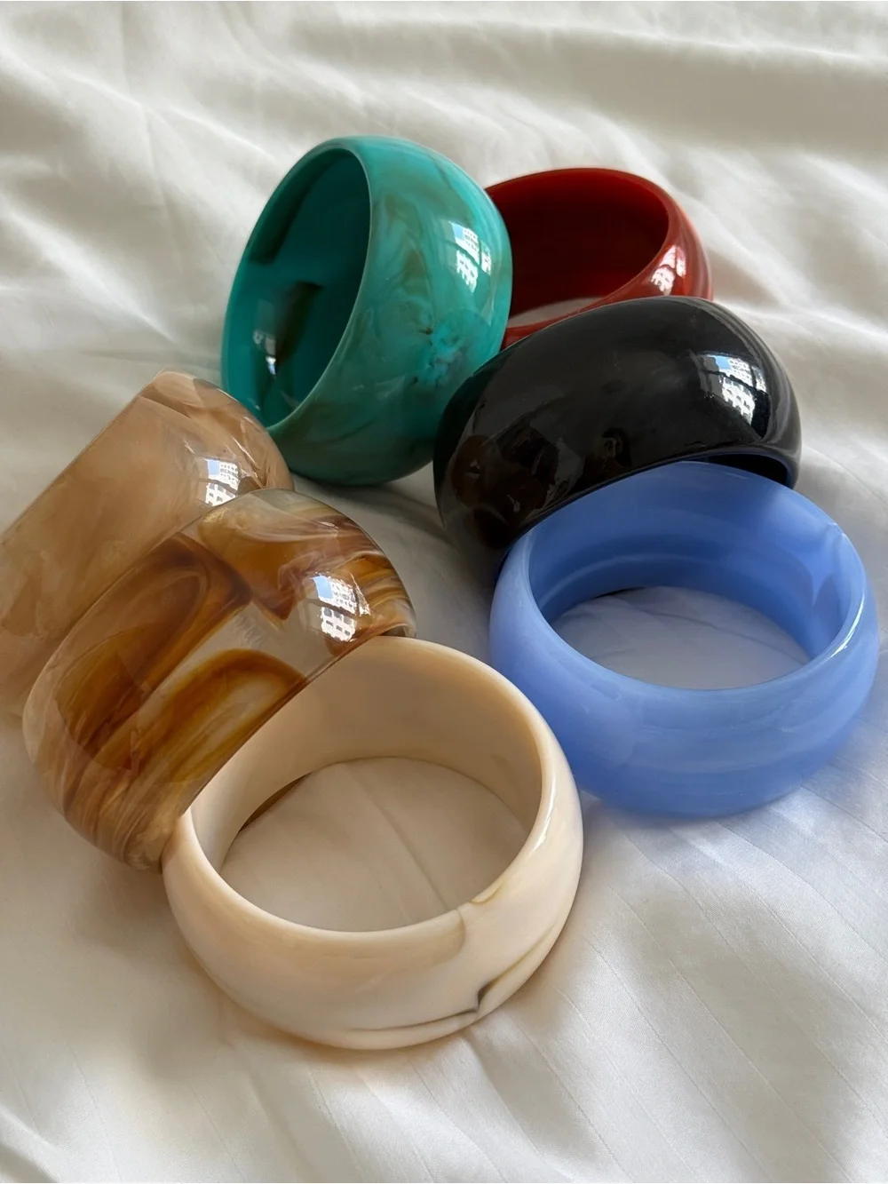 Chunky Resin Bangle Bracelet